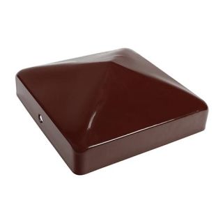 Taurus 75mm Post Cap - Powder  Coated Oxide Red         FPC75