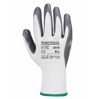 SUPERTOUCH GLOVES SIZE 9 ST    PU FIXER BLACK/WHITE PER PAIR