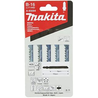 MAKITA B16 WOOD JIGSAW BLADES A-85684 (PACK OF 5)