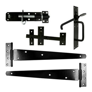 Timco Side Gate Kit - Suffolk Latch 18 - Black (Timbag) 427215