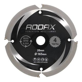 Addax Pcd Fibre Cement Saw Blade 165 X 20 X 4T  Pcd165204