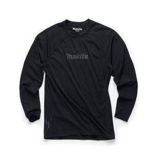 Makita Tech Baselayer Top  Black (Small)  MK501M