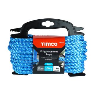 Veto Polypropylene Rope Blue Winder 8mm x 15mtr BR815W