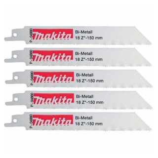 Makita Bi-Metal Reciprocating Blade P-04880 (Pack Of 5)