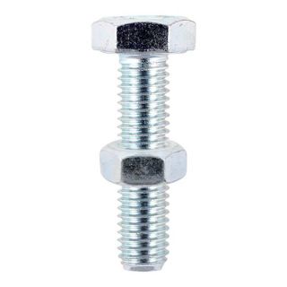 M8 x 40 Hex Set & Hex Nut BZP  Timbag of 45 pieces    840SNZB