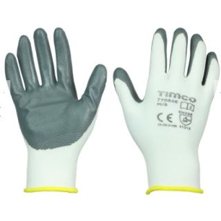 Timco Secure Grip Nitrile Foam Coated Polyester Gloves M  770846