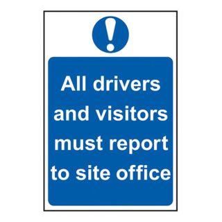 Scan Drivers & Visitors Report S/Off Sign PVC 400x600 SCA4002