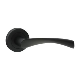 Timco Edleston Lever On Rose Handles 51mm - Matt Black 200751