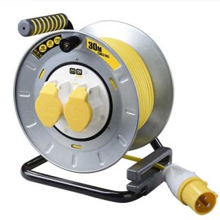 30mtr PRO XT 110V Metal Open Cable Reel OTMU30162LV-PX
