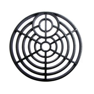 Stadium Black Plastic Circular Gully Grid