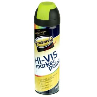 Prosolve Hi-Vis Marker Paint 500ml  Yellow  PVHIVISFYA