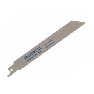 Faithfull Reciprocating Saw Blades For Metal PK5 150MM / 18 Tpi