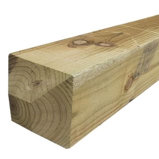 Green Treated Fence Post Apex Top 2.4m 150 x 150mm