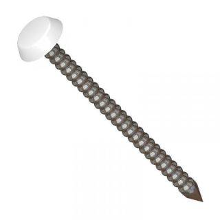 30mm White Plastic Head Fascia Fixing Pins (per box of 250)