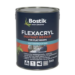 Bostik Cementone Flexacryl Roof  Coating Grey 5kg 30811941
