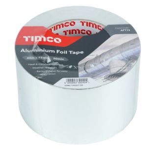 Timco Aluminium Foil Tape 75mm x 45mtr AFT75