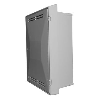 Gas Meter Box  Recessed  Vented  White Tricel  GB0001
