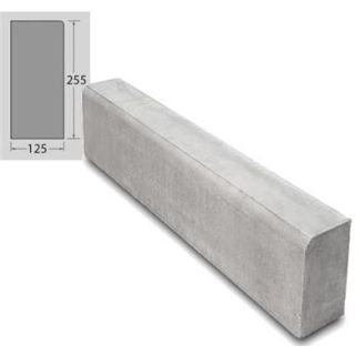 Bullnose Straight Kerb 10x5    BN2 915x255x125mm