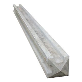 8ft Concrete Slotted Fence Posts Corner 