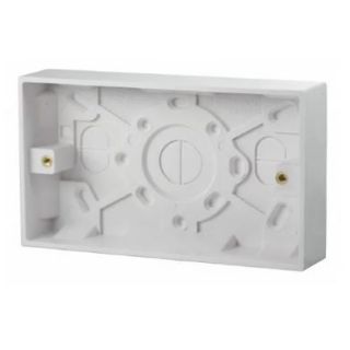 Status Pattress Box 25mm       2 Gang (Blk/7) STAS2GPAT25MMX7
