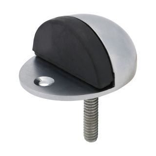 Timco Oval Door Stop 47mm (Timbag) - Satin Chrome 200775