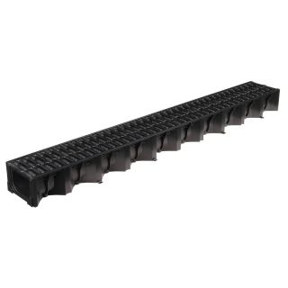Aco Hexdrain with Black Plastic Grating - 19310