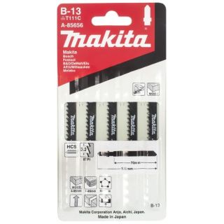 MAKITA B13 WOOD JIGSAW BLADES A-85656 (PACK OF 5)