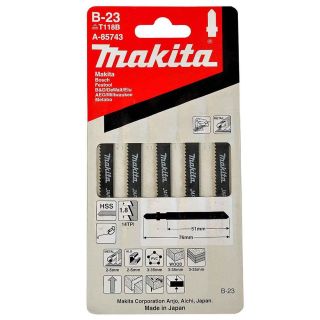 Makita B23 Metal Jigsaw Blades A-85743 (Pack Of 5)