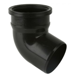 Brett BS421B 110mm Single Socket Soil Pipe Bend 112.5 Deg Black