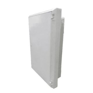3 Phase Electrical Meter Box Recessed White Tricel EB0013