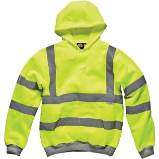 Dickies High Visibility Two Tone Hoodie - Yellow/Navy (SA22095) XXL