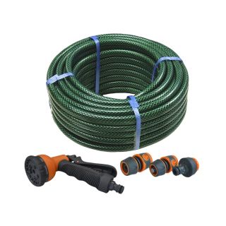 Faithfull PVC Reinforced 30Mtr Hose + Fittings & Spray Gun FAIHOSE30AV