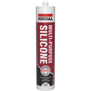 Soudal Multi-Purpose Silicone  White 270ml 121643