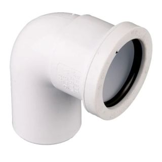 Brett W906W 32mm Push Fit Waste 90deg Conversion Bend White