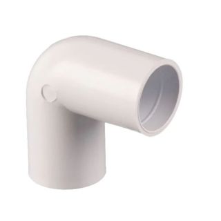 Brett W130WP 21.5mm Overflow 90deg Knuckle Bend White
