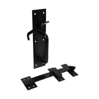 Heavy Duty Suffolk Latch 162mm Black (fixings not inc) 523369