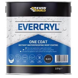 Everbuild Evercryl One Coat    Black 2.5kg            EVCBK02