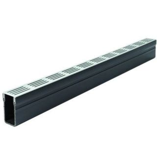 Aco Threshold Drain Channel C/W Silver Alu Grating 1mtr A15 36/P 19000