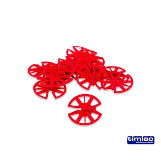 Timloc Insulation Retaining Disc Red 80mm per each  IRD80R 