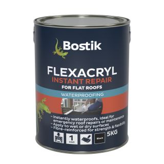 Bostik Cementone Flexacryl Roof Coating Black 5kg 30811957