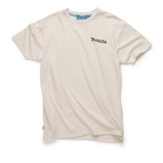 Makita Origin T-Shirt Off White (Small)  MK101M