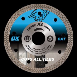 Ox Trade XL Cuts All Tiles Diamond Blade 115MM Cat-115/22