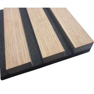 Acoustic Slat Wall Panel  2400x600x22mm Premium Oak