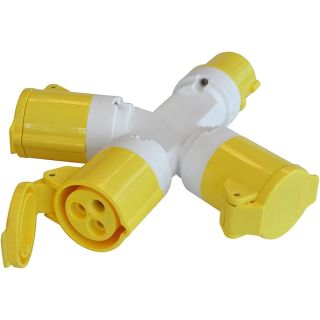 FAITHFULL 3 WAY SPLITTER BOX   FPPSOCK3WAY