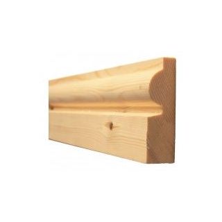 Lambs Tongue & Torus Skirting/Architrave 25 x 75 mm PEFC