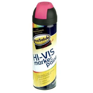 Prosolve Hi-Vis Marker Paint 500ml  Pink  PVHIVISFPA