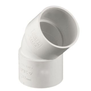 Brett W1130WP 32mm Solvent Waste 135deg Obtuse Bend White