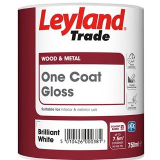 Leyland Trade One Coat Gloss 750ml Brilliant White  264702