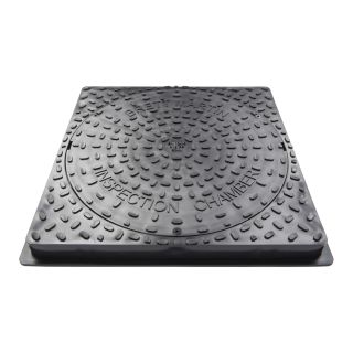 Brett B6260 Plastic 450mm dia Square Lid & Frame